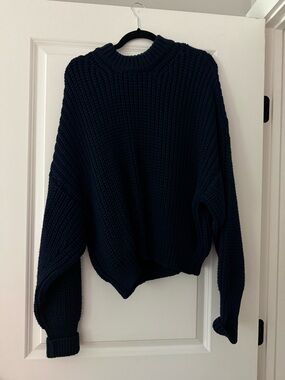 ALIGNE Chunky Knit Sweater - Navy